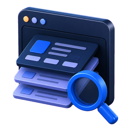 3D-іконка SEO-структури сайту