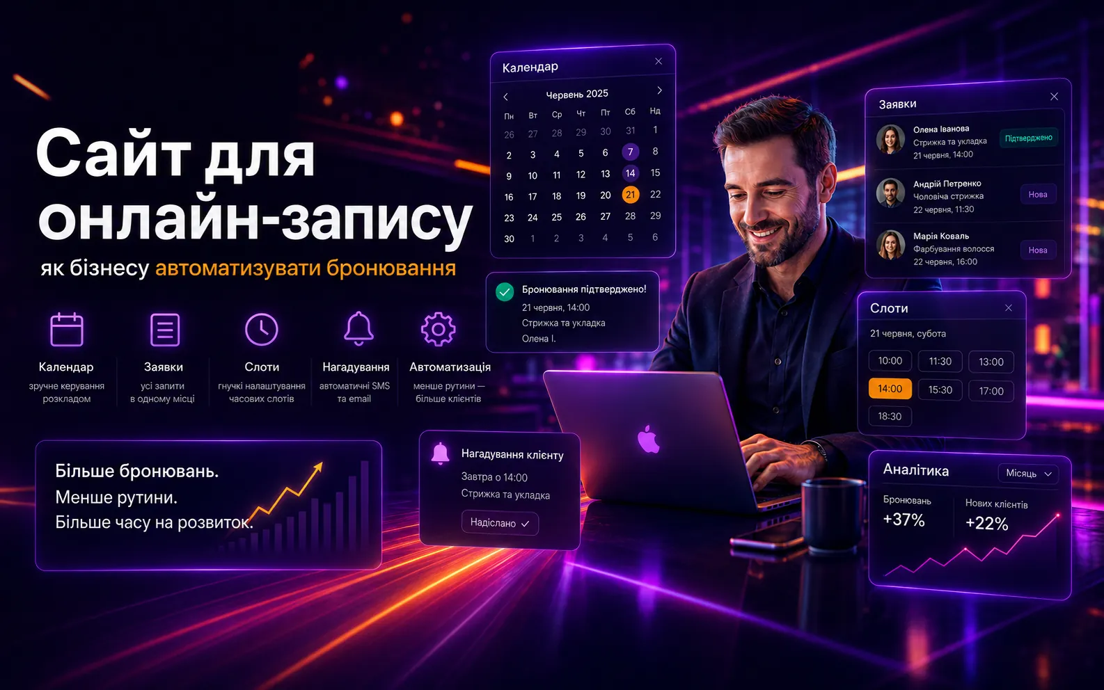 Сайт для онлайн-запису: як бізнесу автоматизувати бронювання