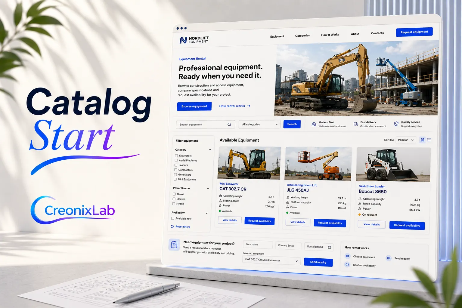 Сайт-каталог Catalog Start